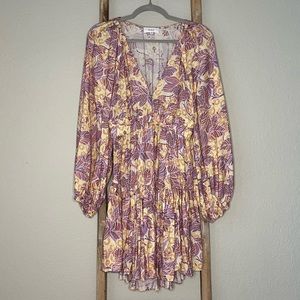 A.L.C. Isla V Neck Tiered Dress Size 6